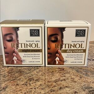 Dead Sea Collection Retinol Night and Day Cream Set NIB